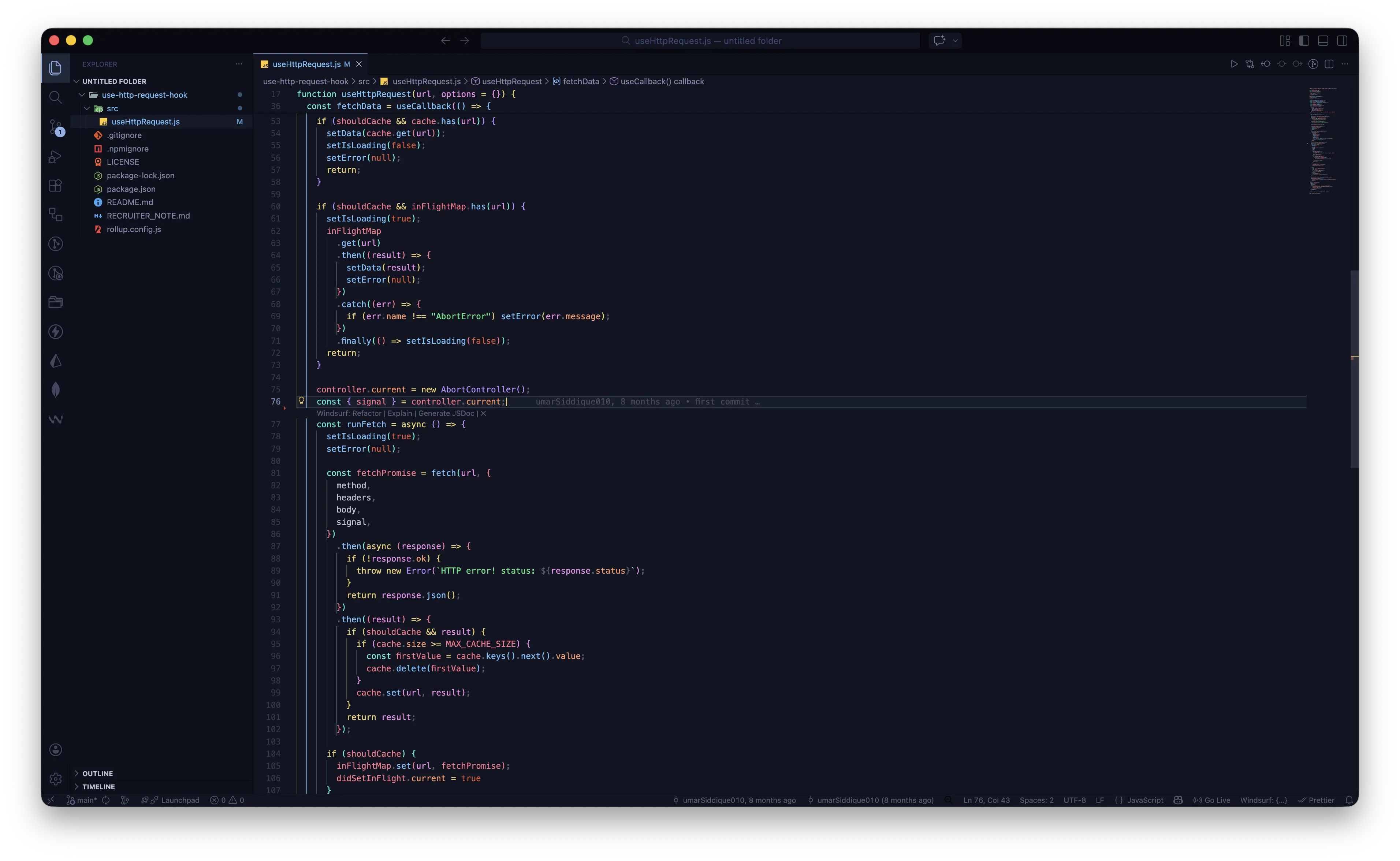 Screenshot of @mdus/use-http-request-hook Desktop View